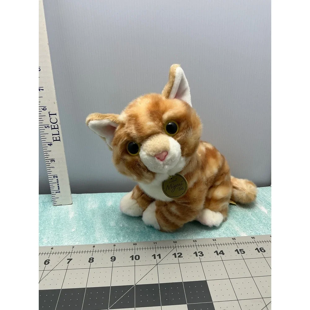 Miyoni by Aurora Tabby Cat Plush Stuffed Animal‎ Toy Big Eyes Realistic Cute